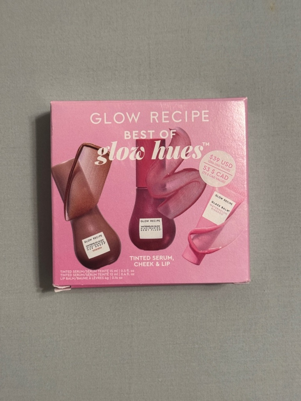 Glow Recipe Pink Best of Glow Hues Tinted Serum Trio